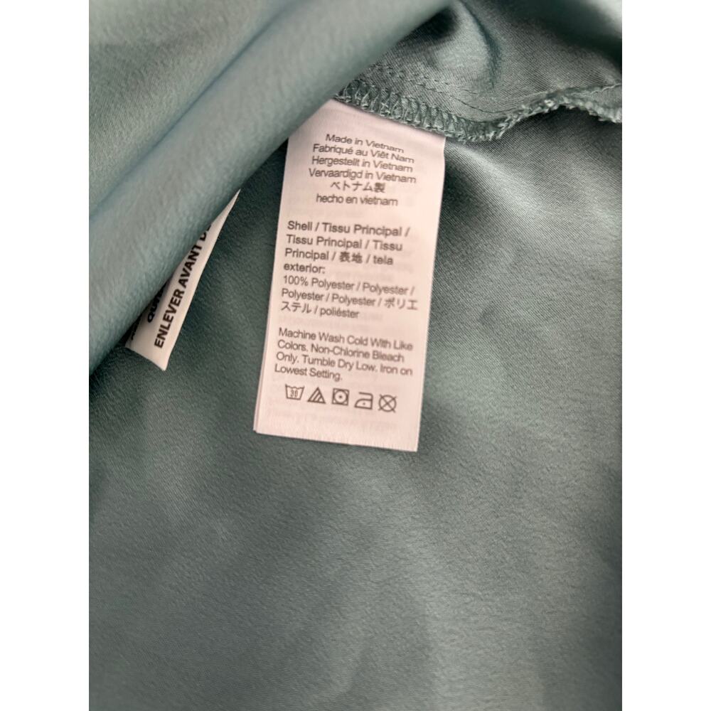 J. Crew Long Sleeve Ruffle Blouse Size XL Blue - Picture 5 of 8